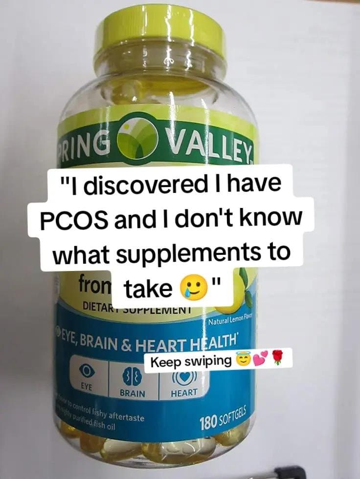 "I discovered I have
PCOS and I don't know
what supplements to
take 🥲"
Keep swi…