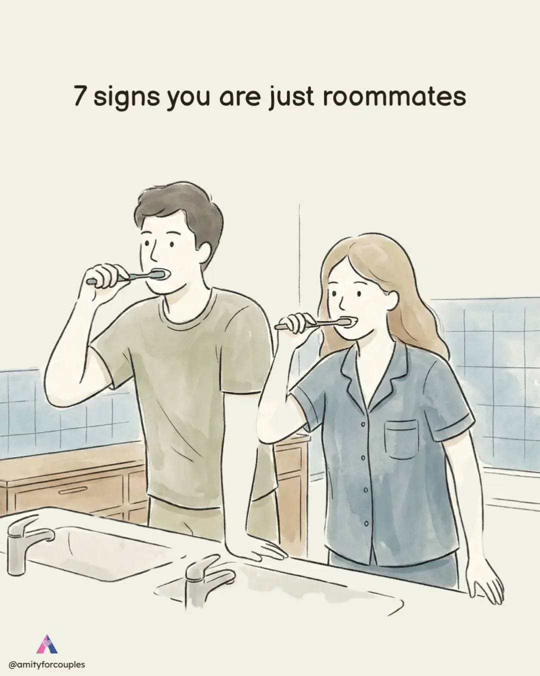 7 signs you are just roommates