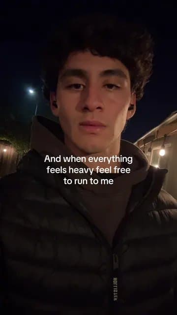 And when everything
feels heavy feel free
to run to me