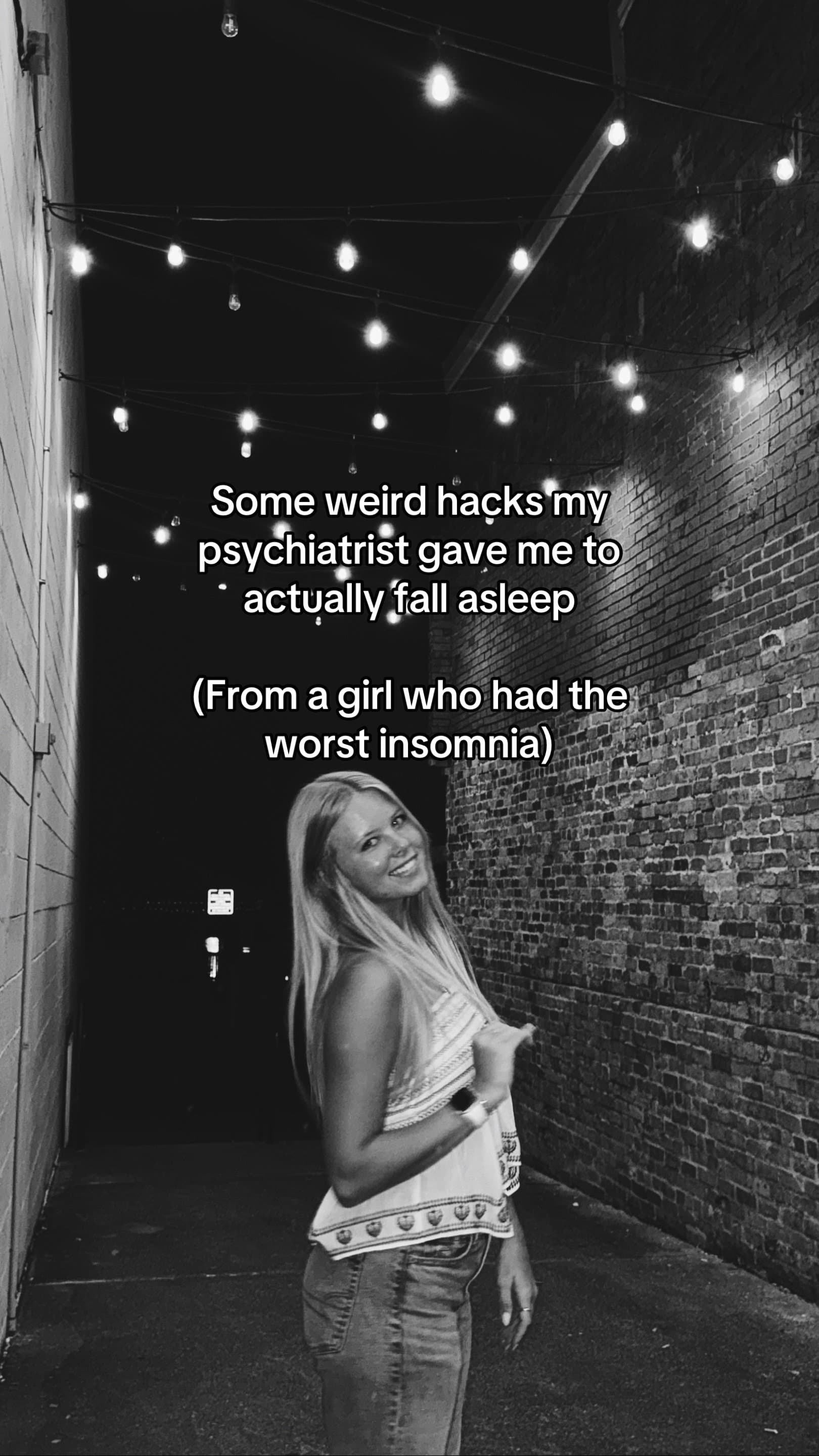 Some weird hacks my
psychiatrist gave me to
actually fall asleep

(From a girl w…
