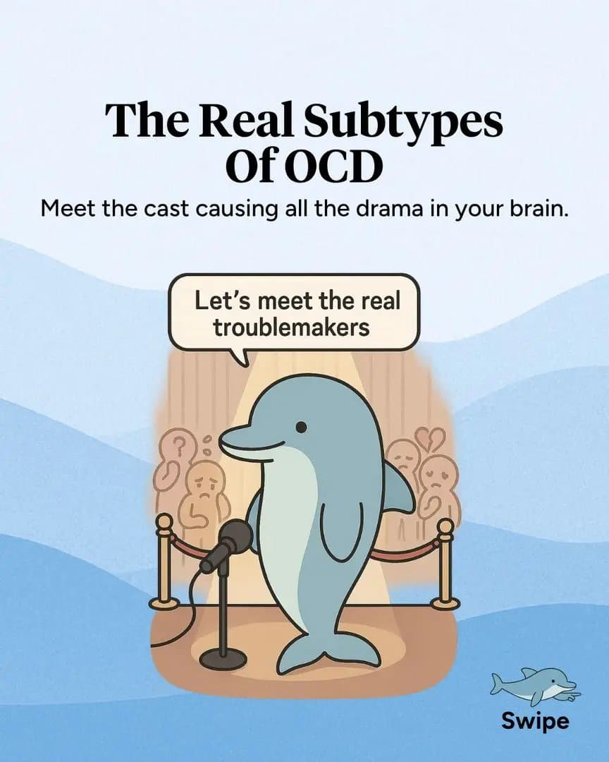 The Real Subtypes
Of OCD
Meet the cast causing all the drama in your brain.
Let'…