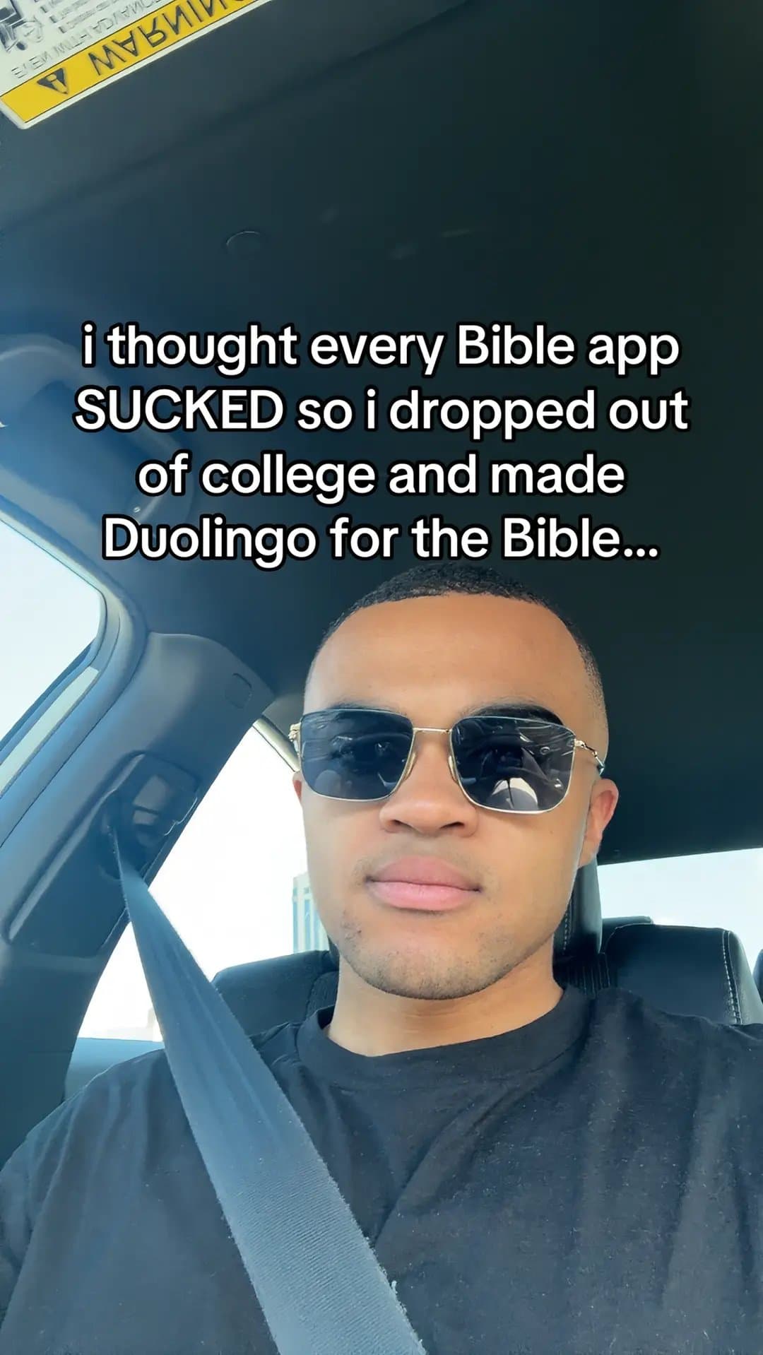 i thought every Bible app
SUCKED so i dropped out
of college and made
Duolingo f…