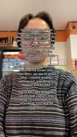 every single one of you
needs to hear this. you are a
live organism. you HAVE TO…