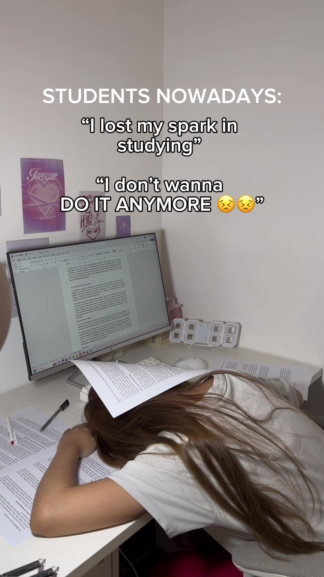 STUDENTS NOWADAYS:
“I lost my spark in
studying”
“I don’t wanna
DO IT ANYMORE 😣…