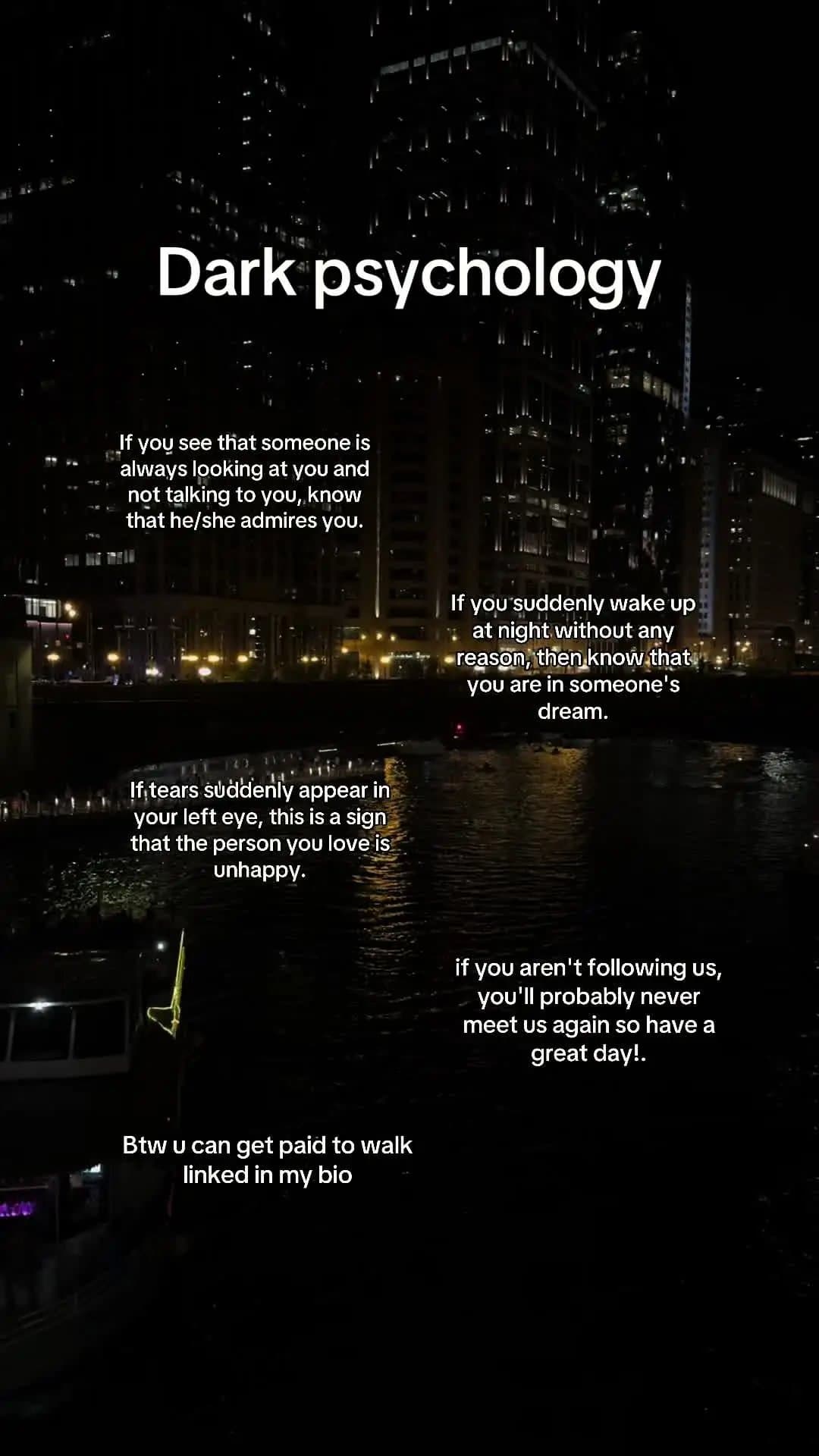 Dark psychology

If you see that someone is
always looking at you and
not talkin…