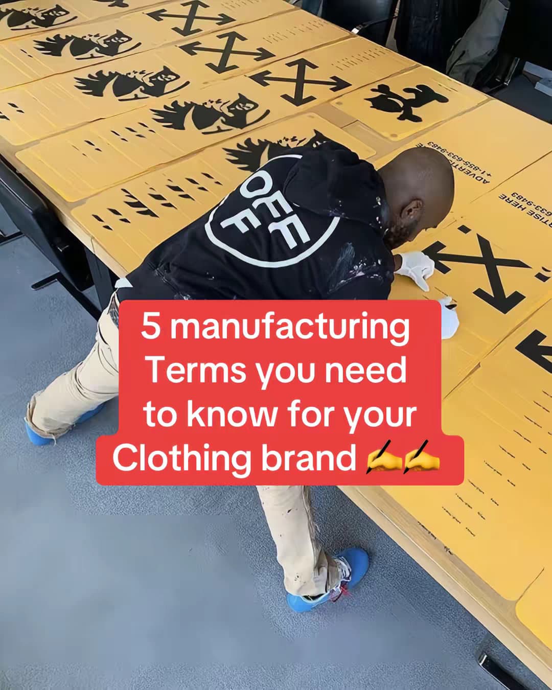5 Manufacturing Terms you need to know for your Clothing brand✍️✍️