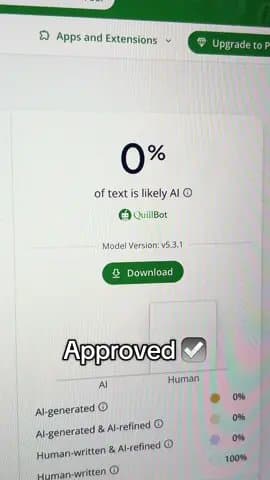 Approved ☑️
Approved ☑️

How?
Mask.ai

Rewrites AI
written essays

Paste and cli…