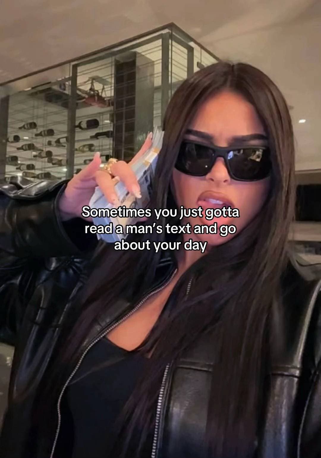 Sometimes you just gotta
read a man's text and go
about your day