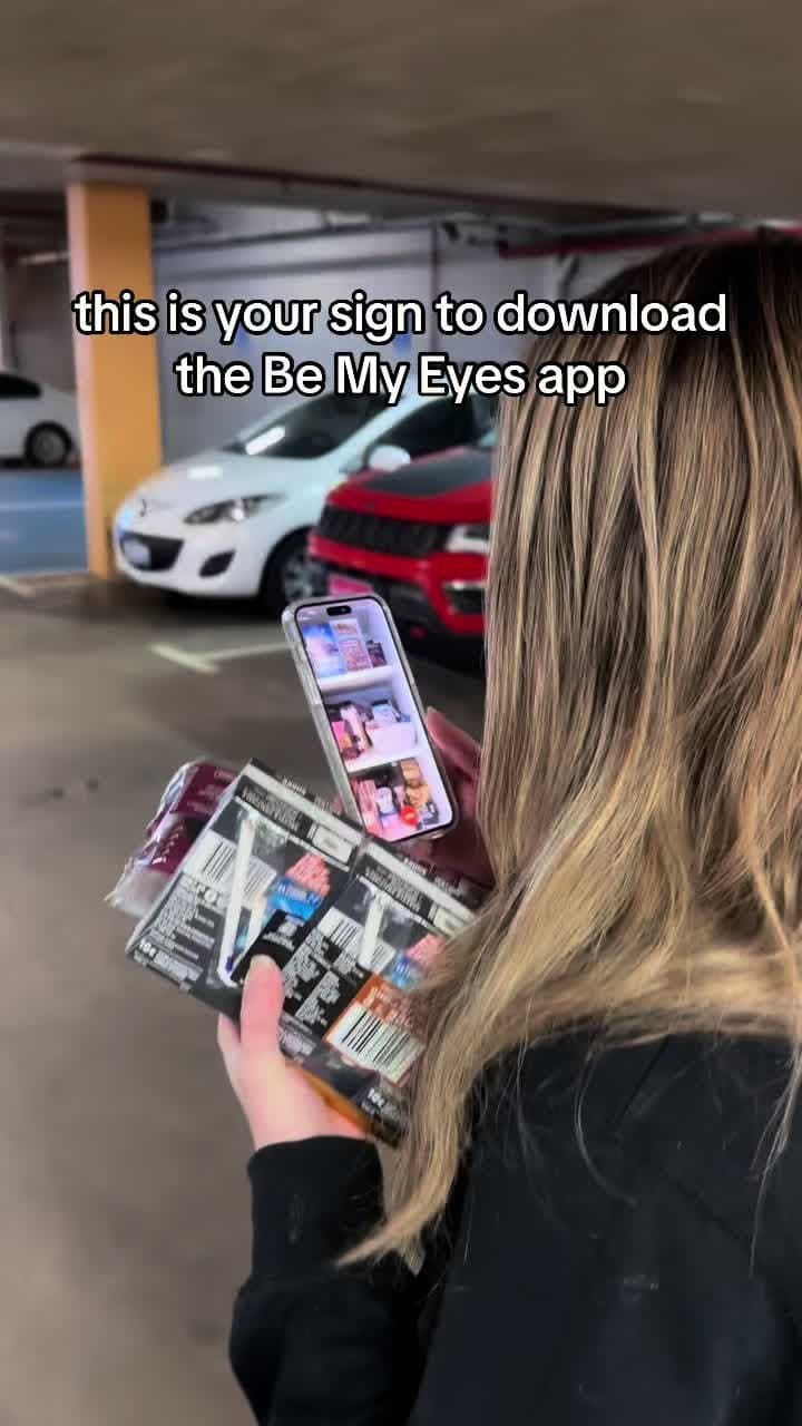 this is your sign to download 
the Be My Eyes app