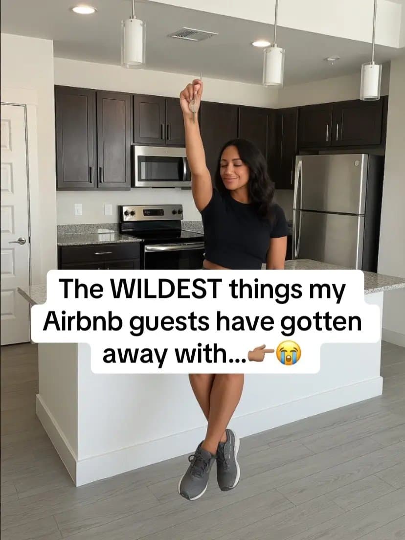 The WILDEST things my
Airbnb guests have gotten
away with...👉🏾😭