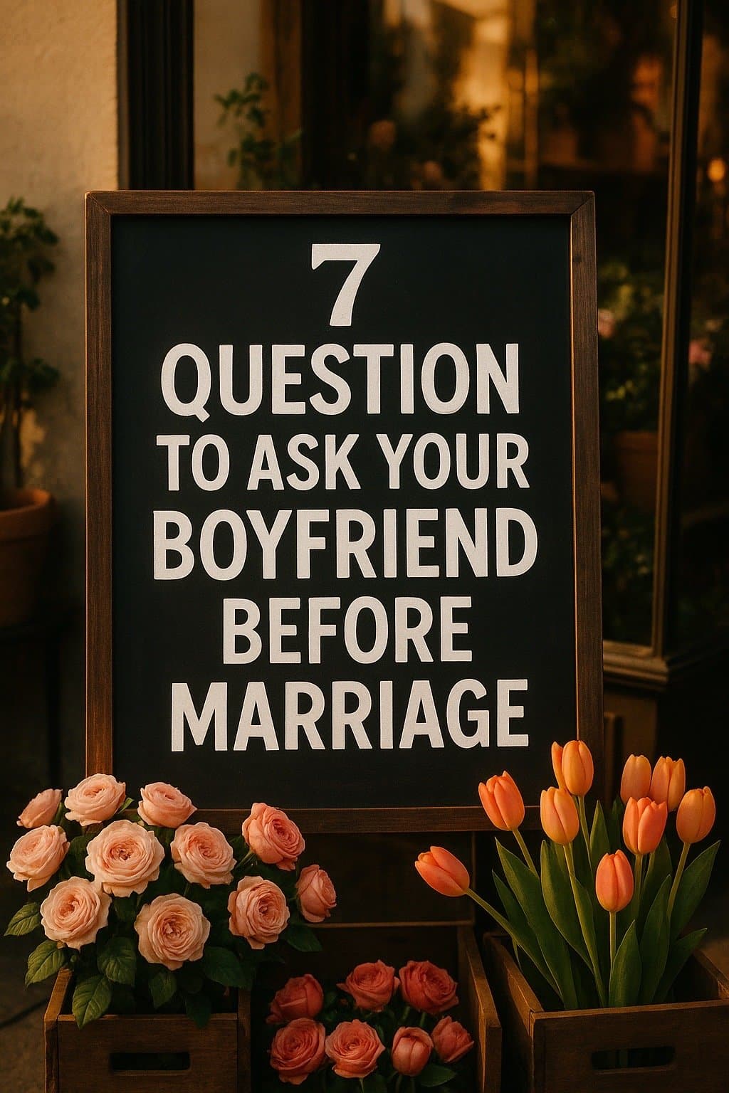 7
QUESTION
TO ASK YOUR
BOYFRIEND
BEFORE
MARRIAGE