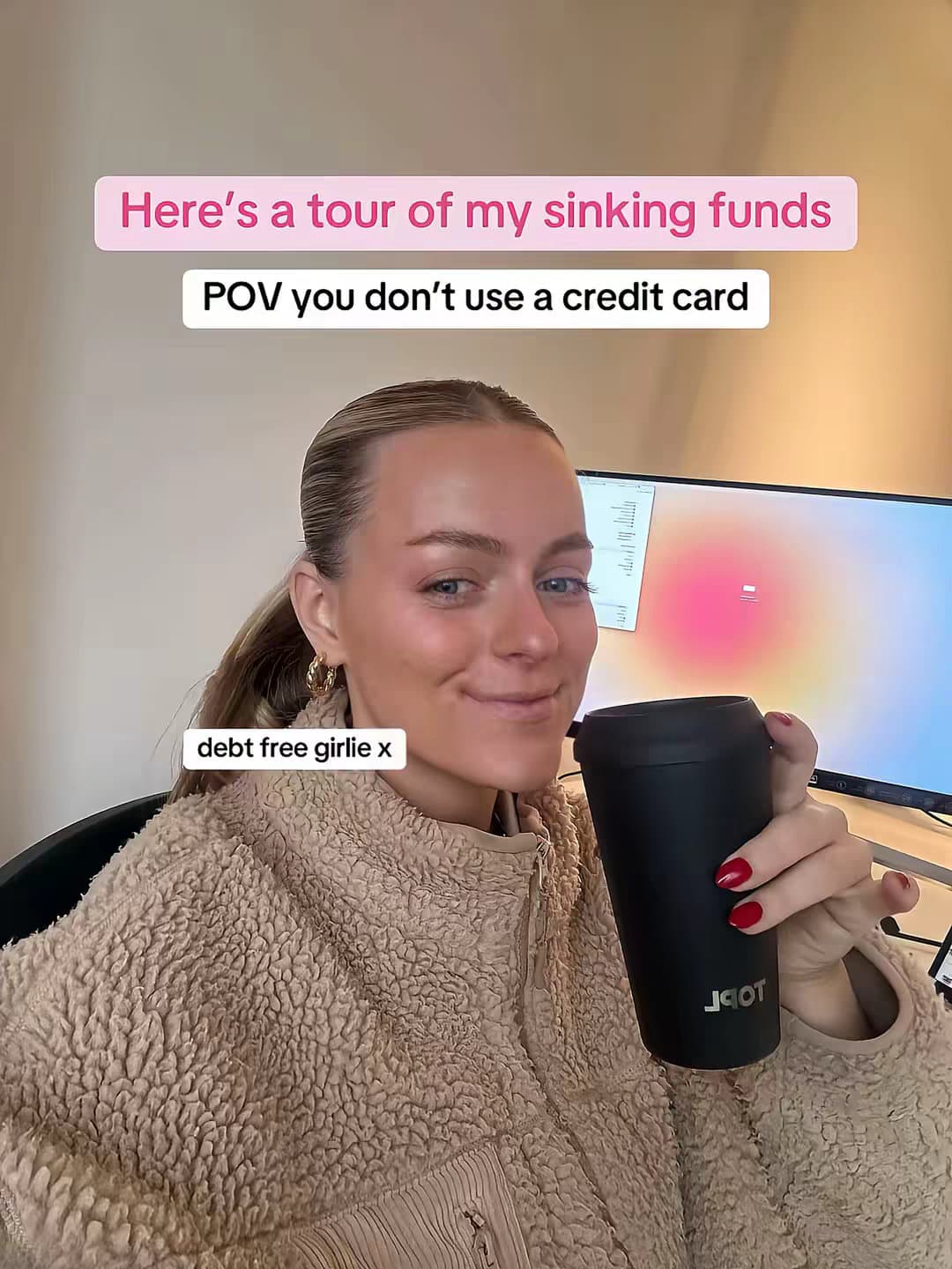 Here's a tour of my sinking funds
POV you don't use a credit card
debt free girl…