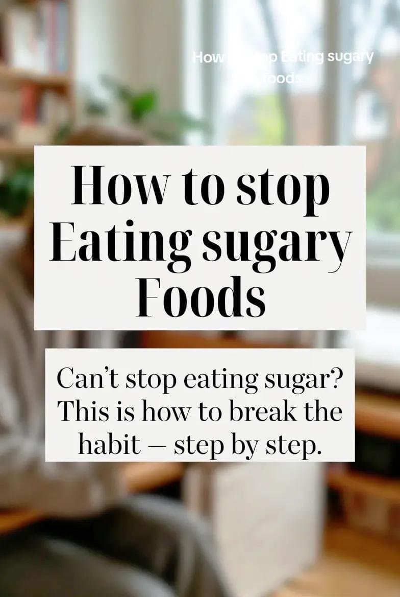 How to stop
Eating sugary
Foods

Can’t stop eating sugar? 
This is how to break …