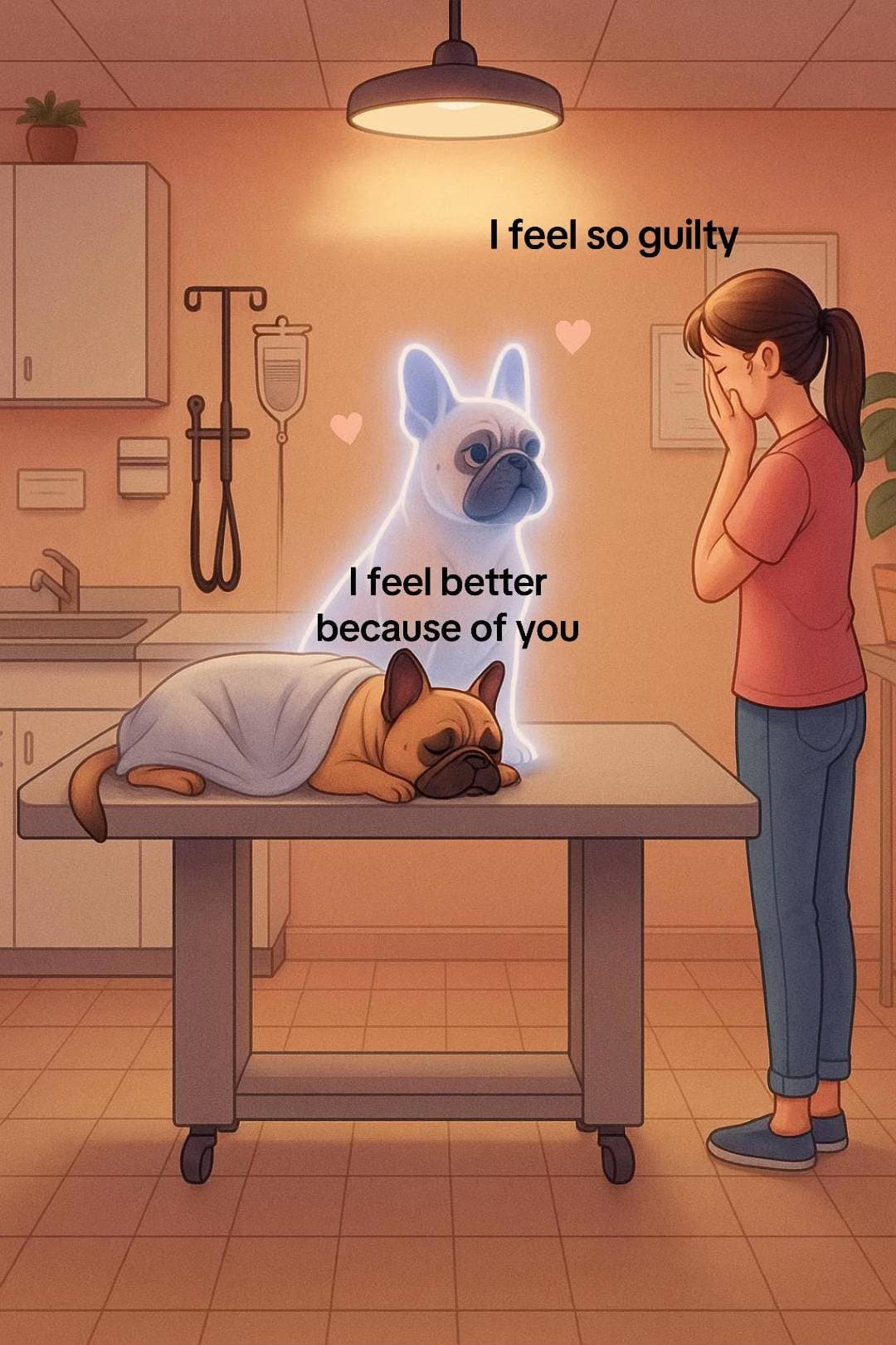 I feel so guilty
I feel better
because of you