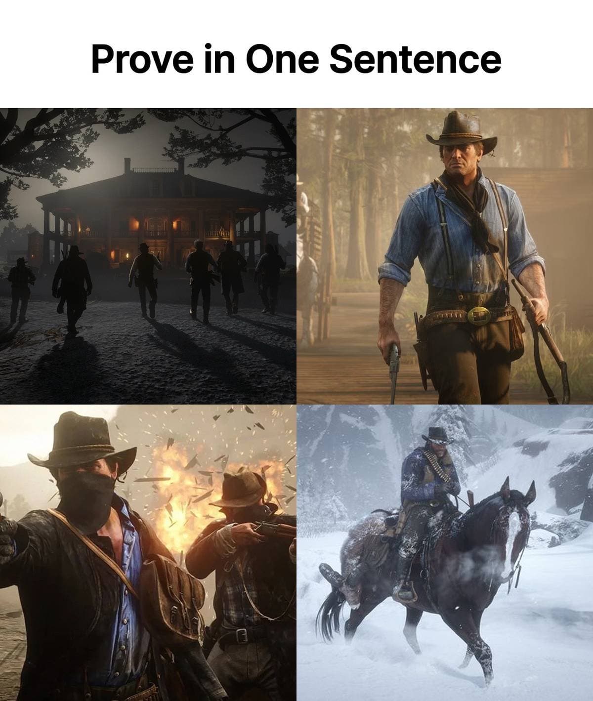 Prove in One Sentence