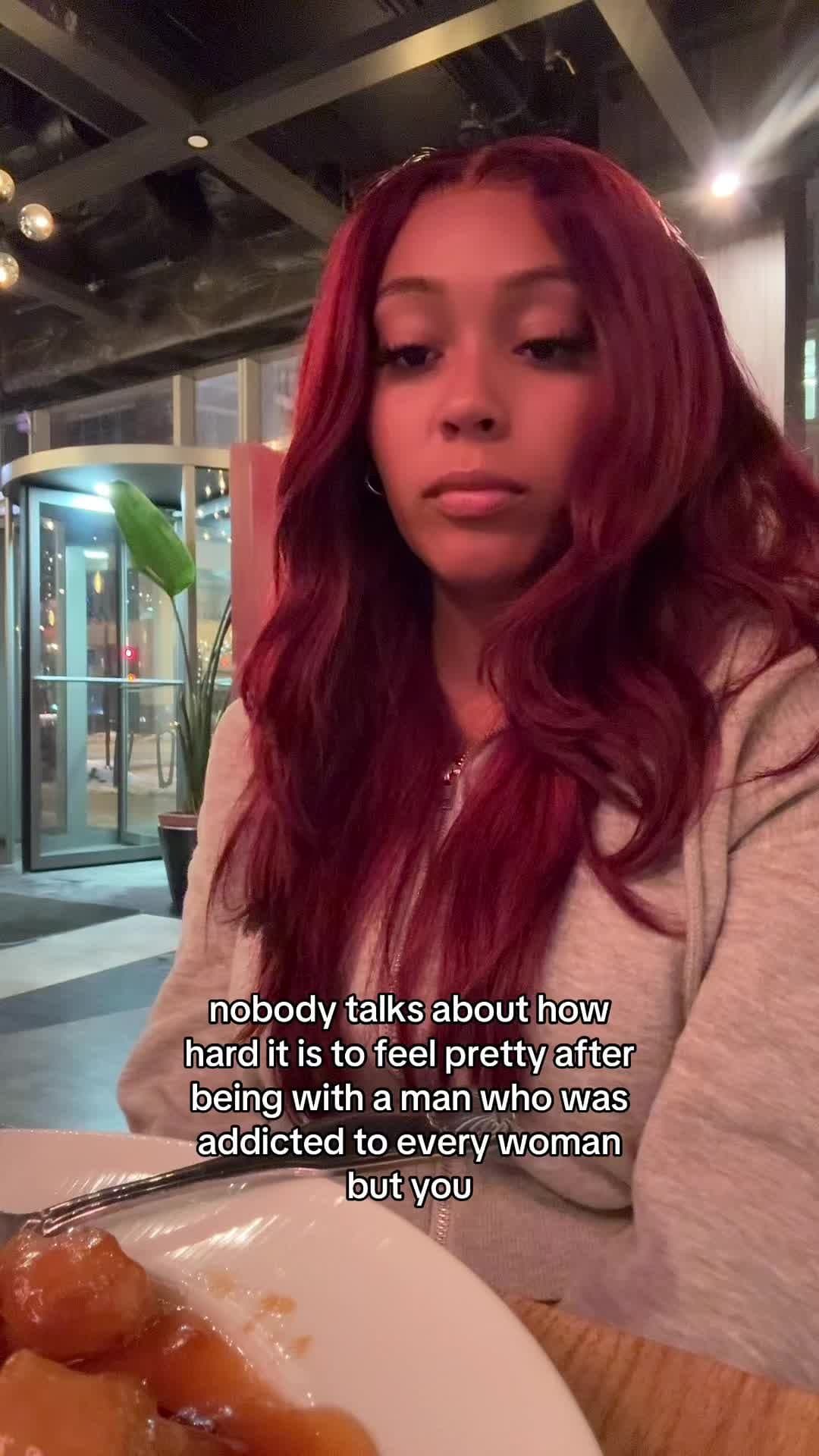 nobody talks about how
hard it is to feel pretty after
being with a man who was
…