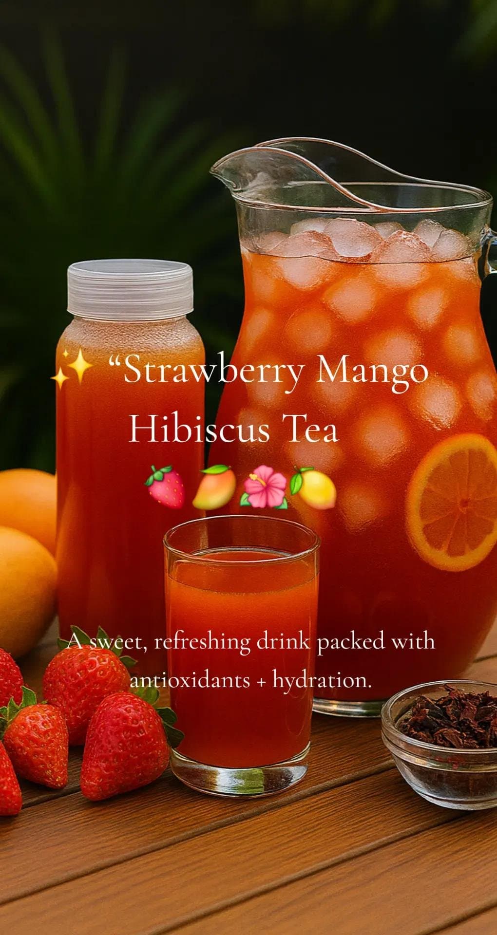 ✨ Strawberry Mango
Hibiscus Tea 🍓🥭🌺🍋

A sweet, refreshing drink packed with
…