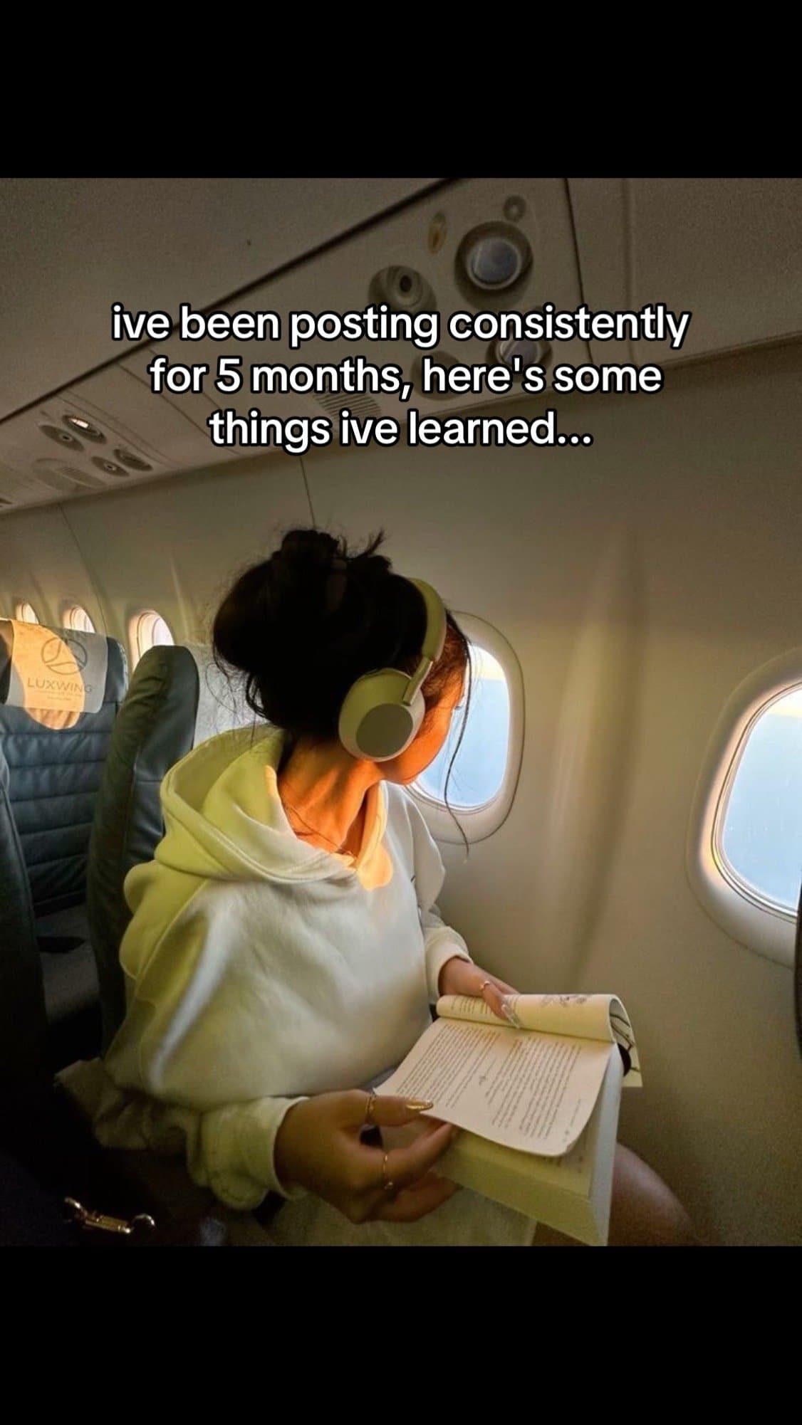 ive been posting consistently
for 5 months, here's some
things ive learned...