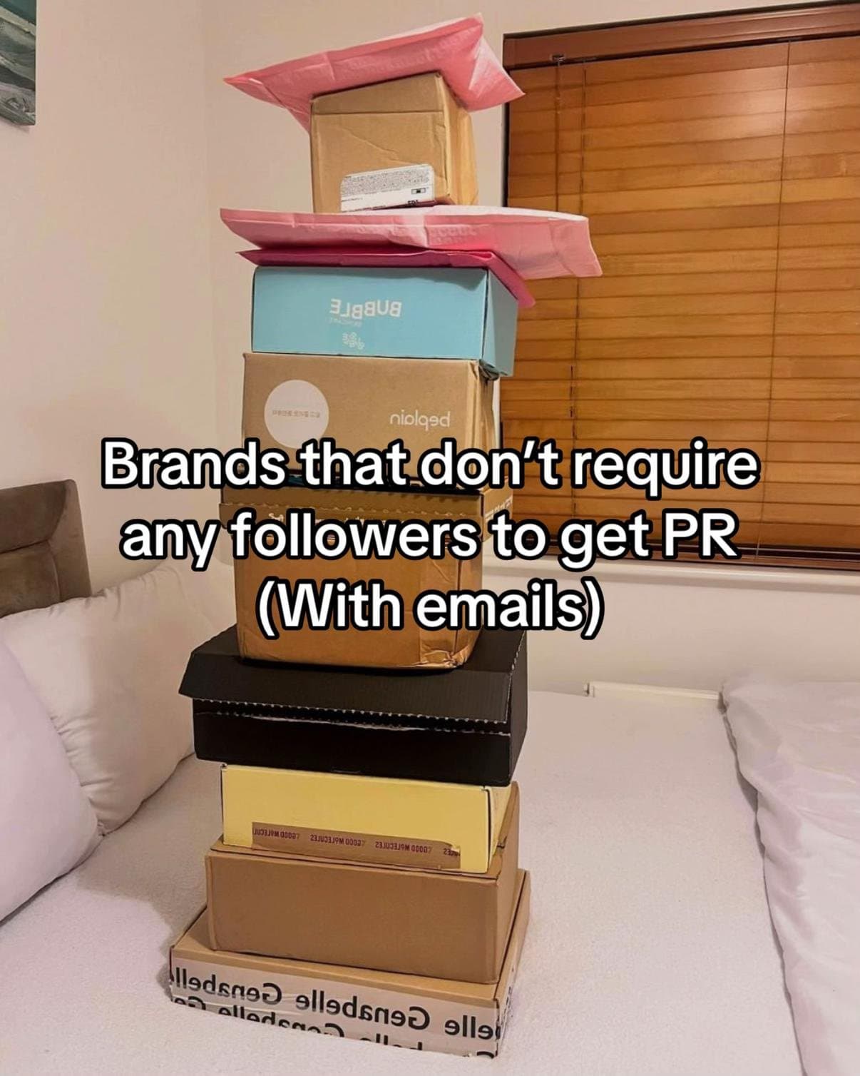 Brands that don't require
any followers to get PR
(With emails)