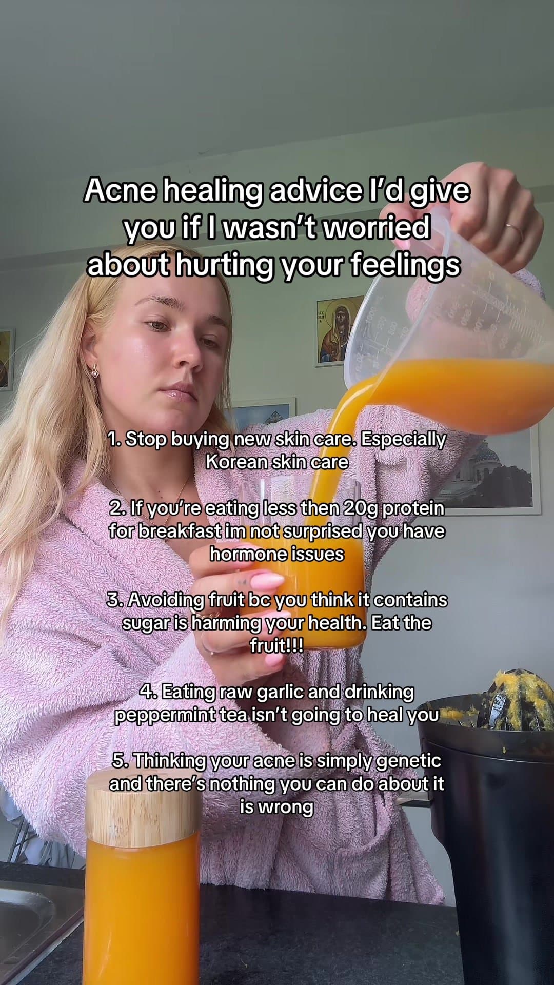 Acne healing advice I'd give
you if I wasn't worried
about hurting your feelings…