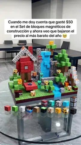 Cuando me doy cuenta que gasté $50
en el Set de bloques magnéticos de
construcci…
