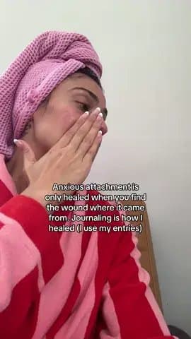 Anxious attachment is
only healed when you find
the wound where it came
from. Jo…