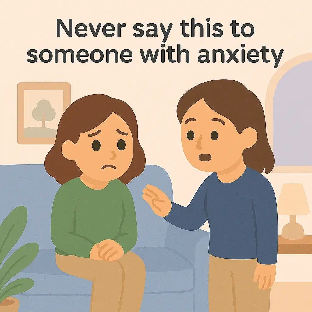 Never say this to
someone with anxiety