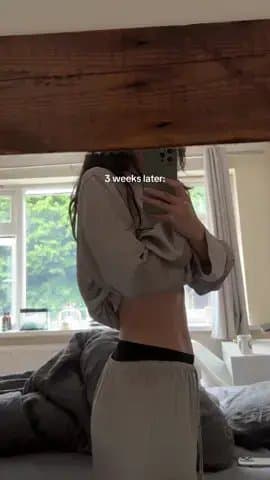 My stomach before
I cut out sugar:

3 weeks later: