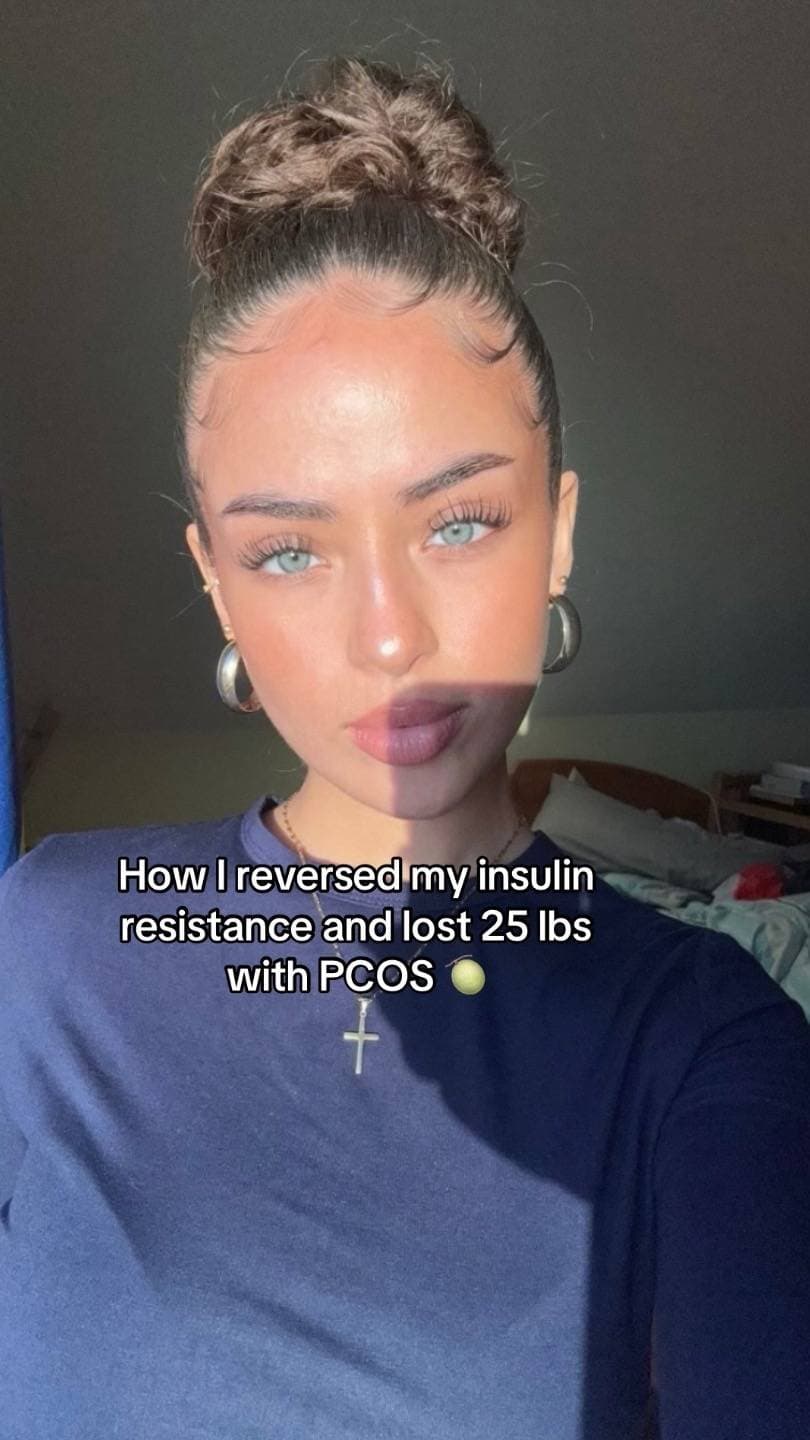 How I reversed my insulin
resistance and lost 25 lbs
with PCOS 🍈