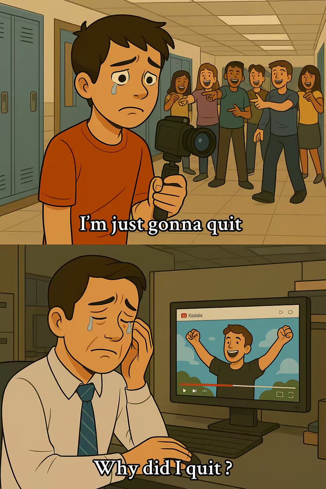 I'm just gonna quit
Why did I quit?