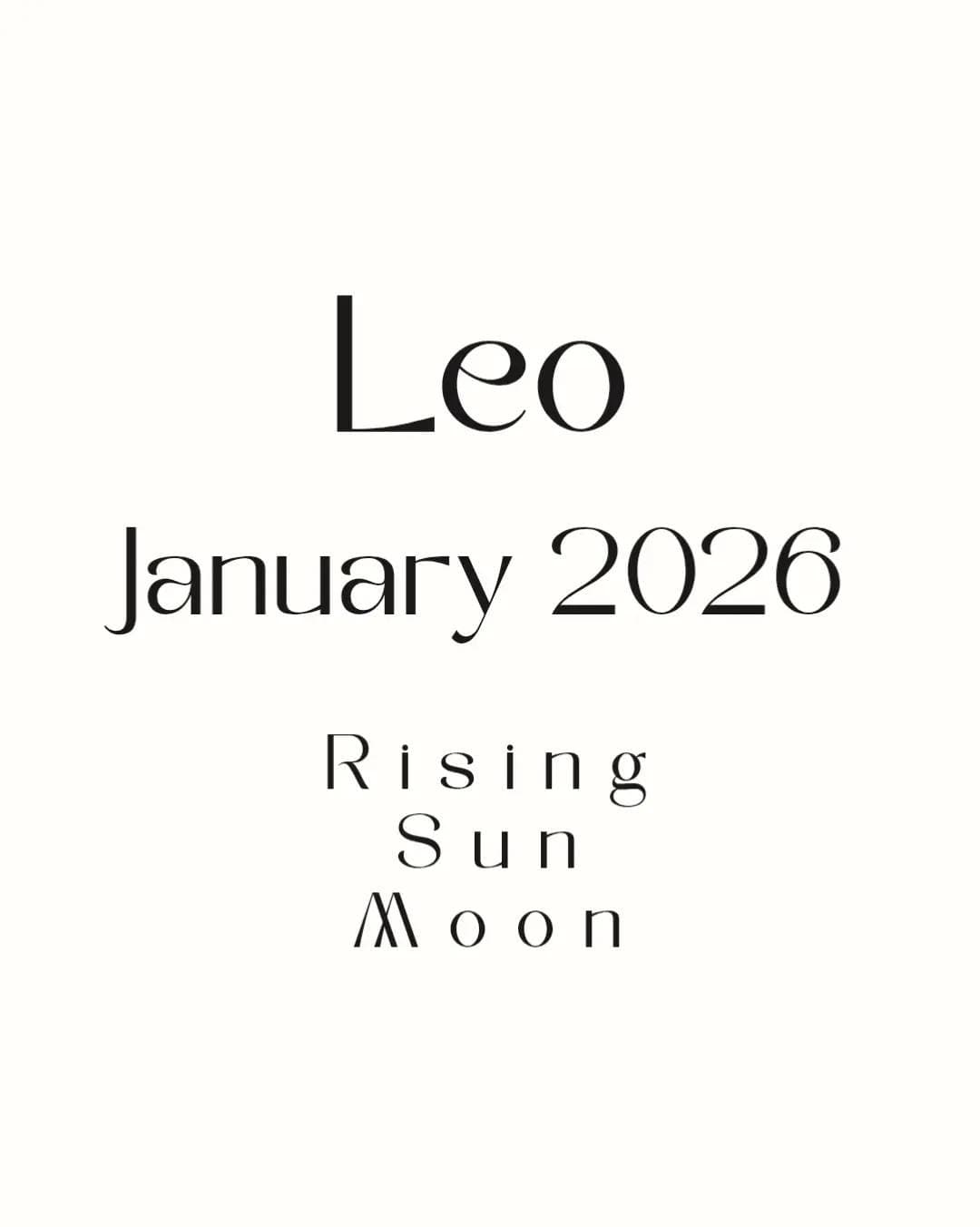 Leo

January 2026

Rising
Sun
Moon