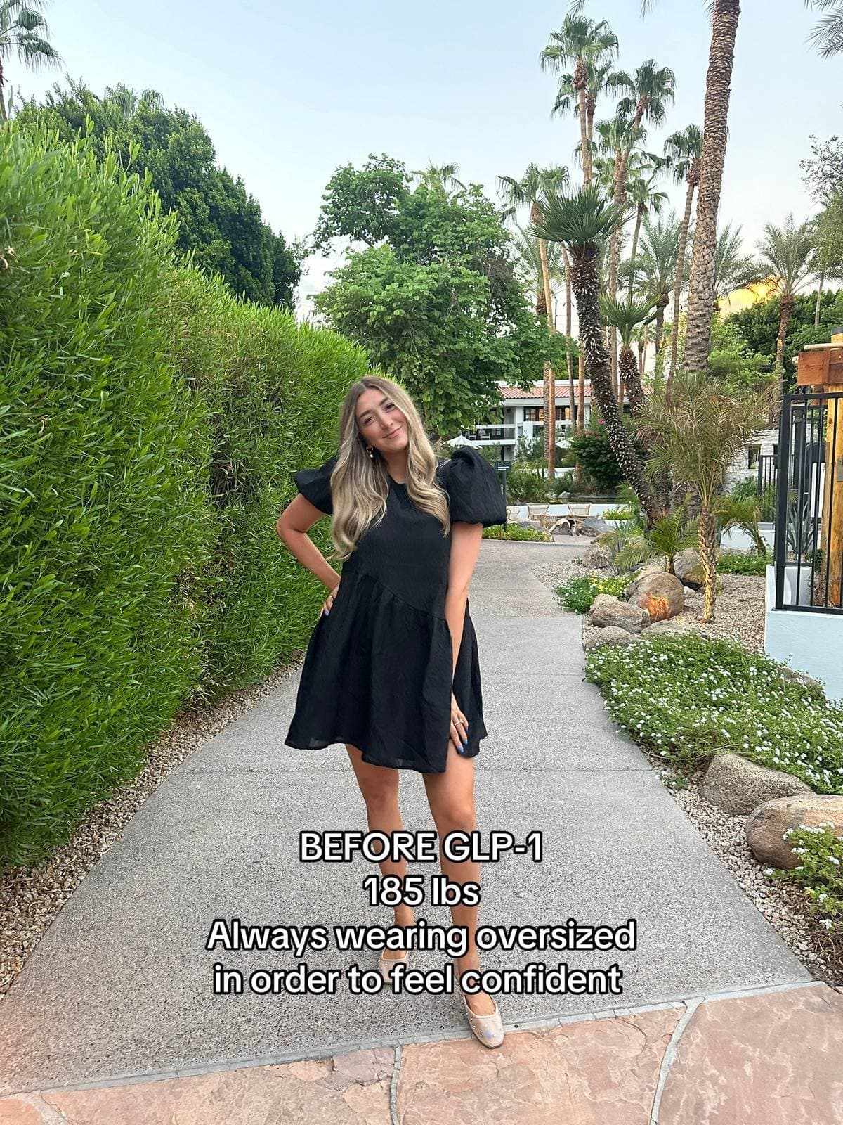 BEFORE GLP-1
185 lbs
Always wearing oversized
in order to feel confident