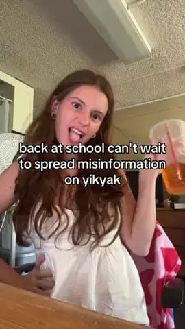 back at school can't wait
to spread misinformation
on yikyak