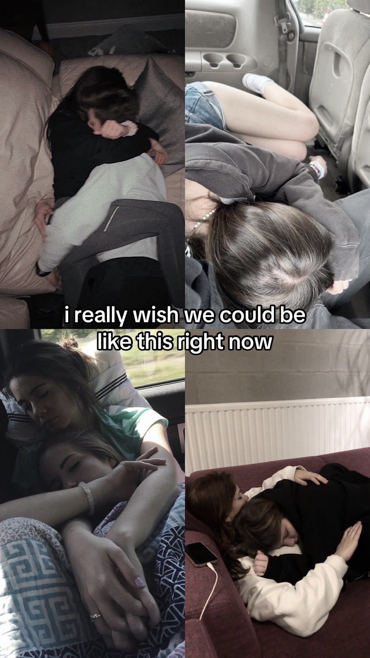 i really wish we could be like this right now