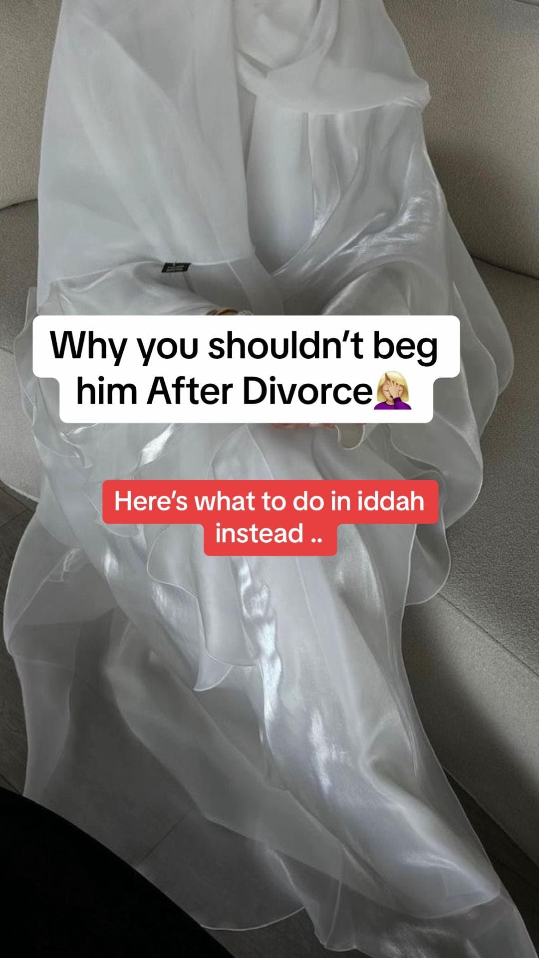 Why you shouldn't beg
him After Divorce 🤦🏼‍♀️
Here's what to do in iddah
inste…