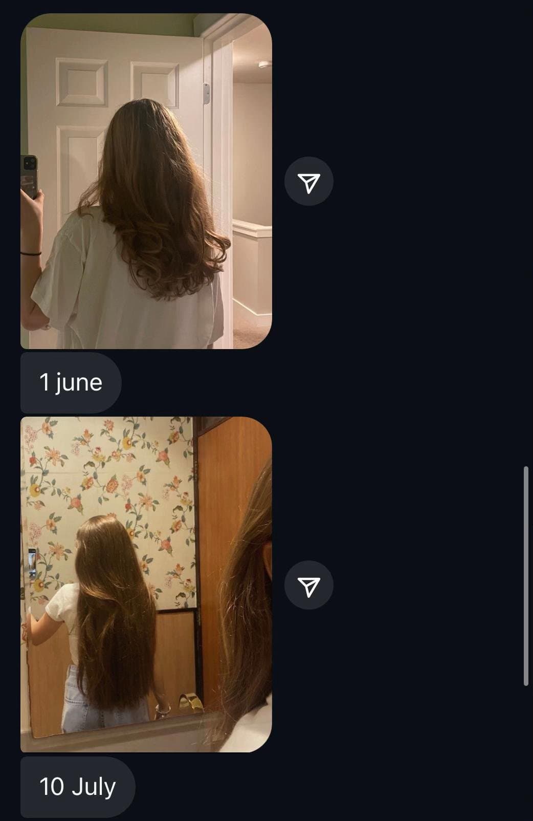 my hair before
after 🥰❤️