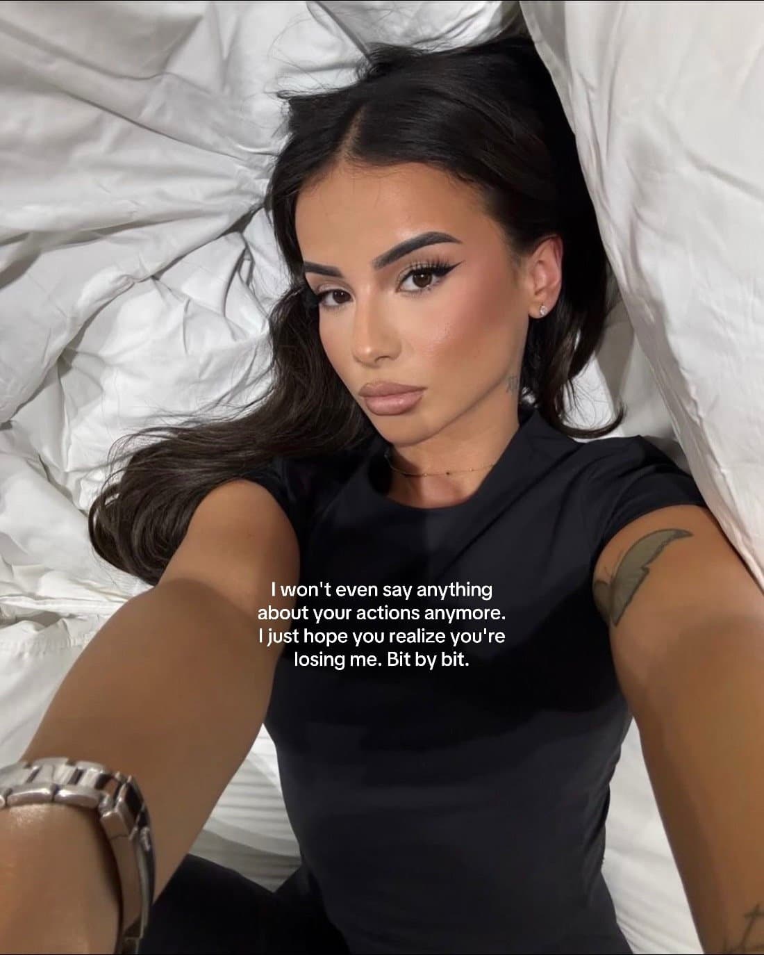 I won't even say anything
about your actions anymore.
I just hope you realize yo…