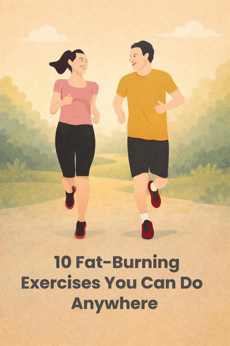 10 Fat-Burning
Exercises You Can Do
Anywhere
