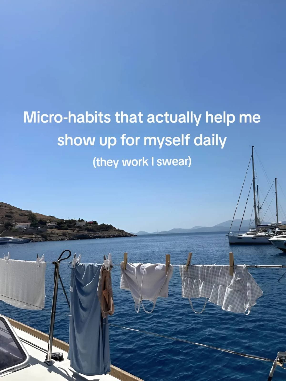 Micro-habits that actually help me
show up for myself daily
(they work I swear)