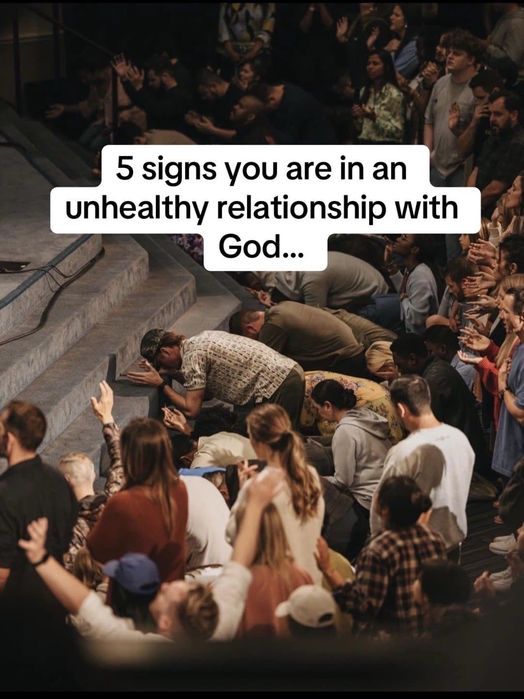 5 signs you are in an
unhealthy relationship with
God...