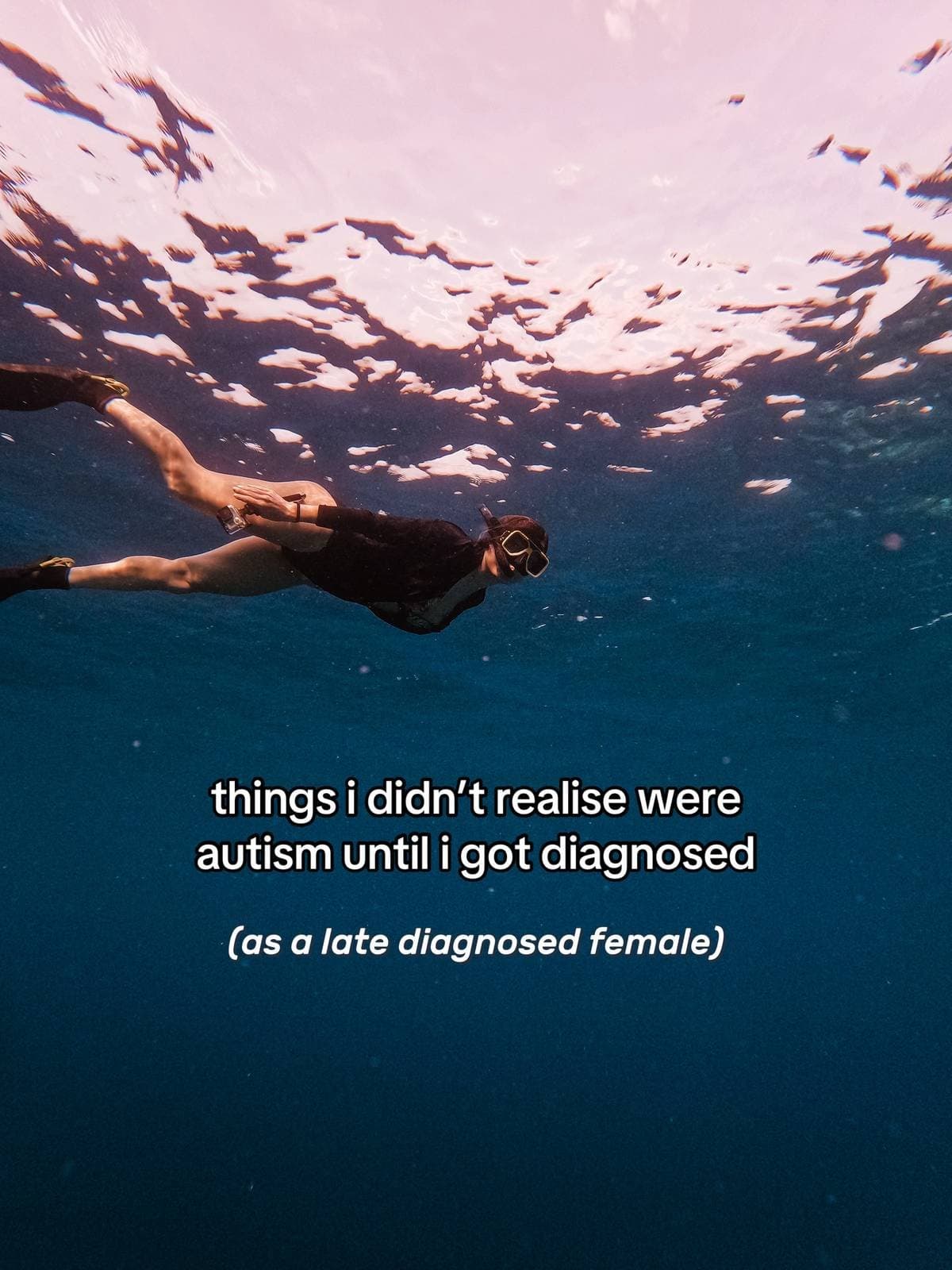 things i didn’t realise were
autism until i got diagnosed

(as a late diagnosed …