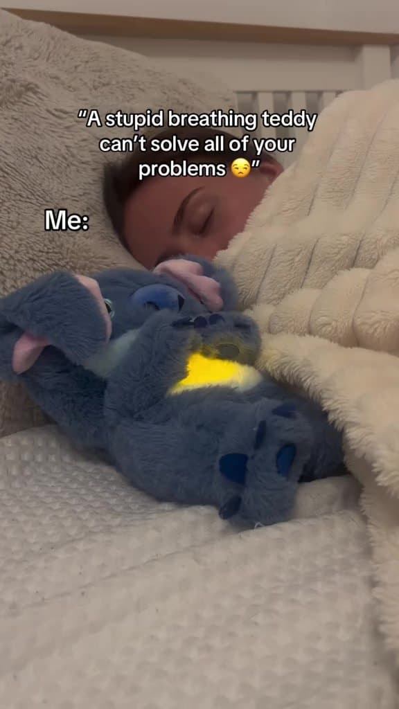 "A stupid breathing teddy
can't solve all of your
problems" 😒

Me: