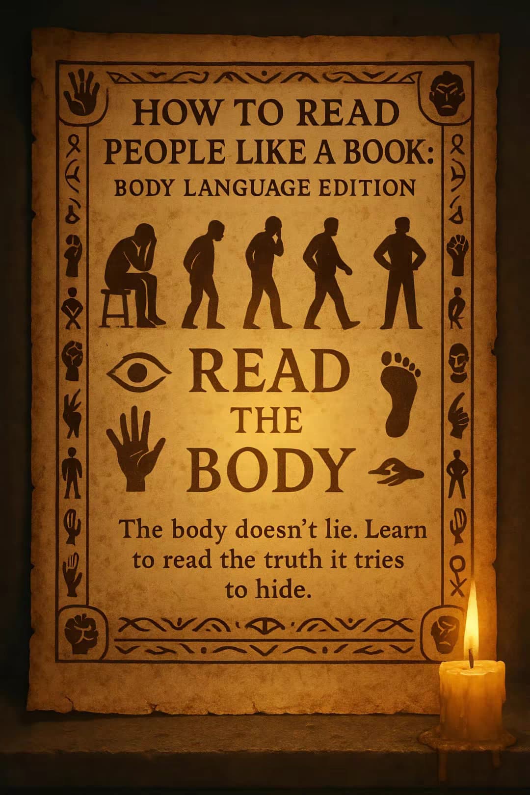 HOW TO READ
PEOPLE LIKE A BOOK:
BODY LANGUAGE EDITION

READ
THE
BODY

The body d…