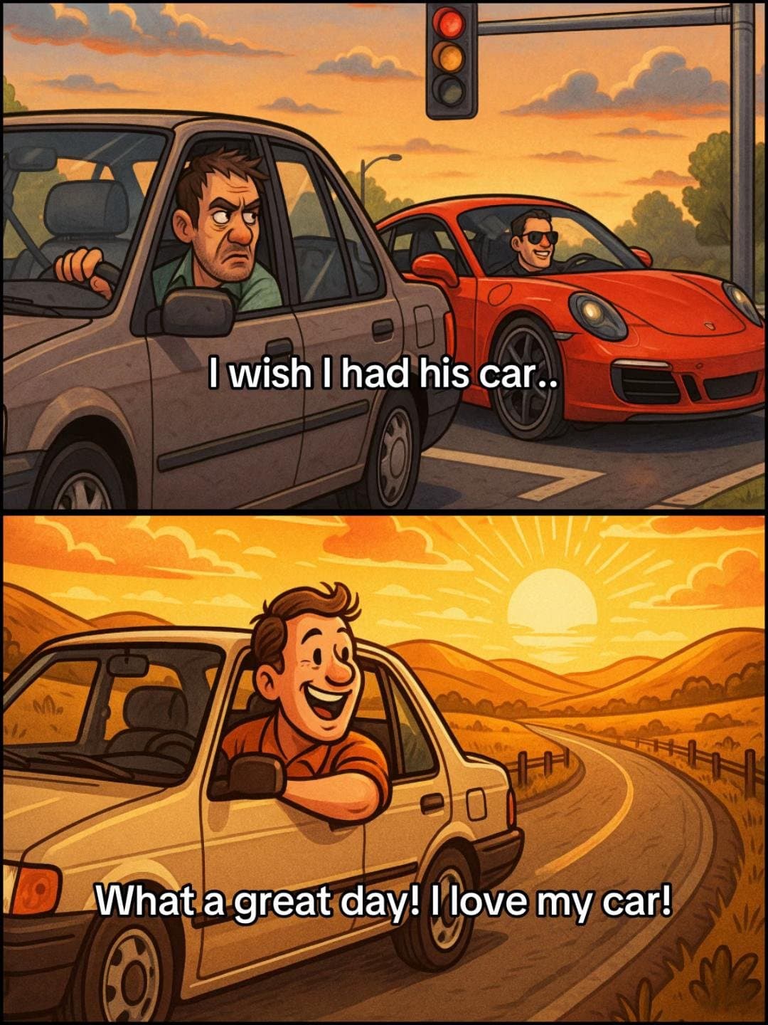 I wish I had his car..
What a great day! I love my car!