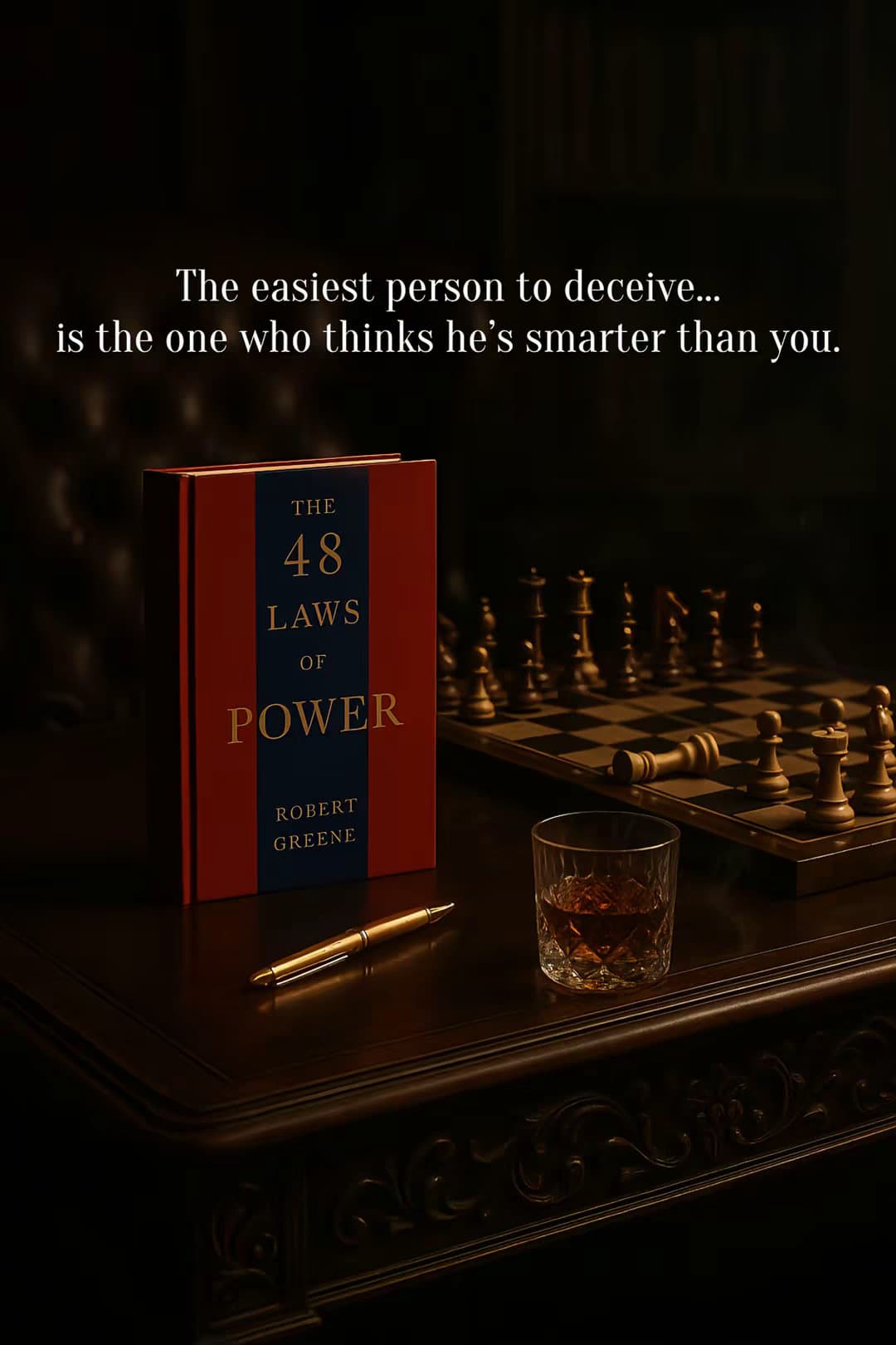 The easiest person to deceive...
is the one who thinks he's smarter than you.

T…