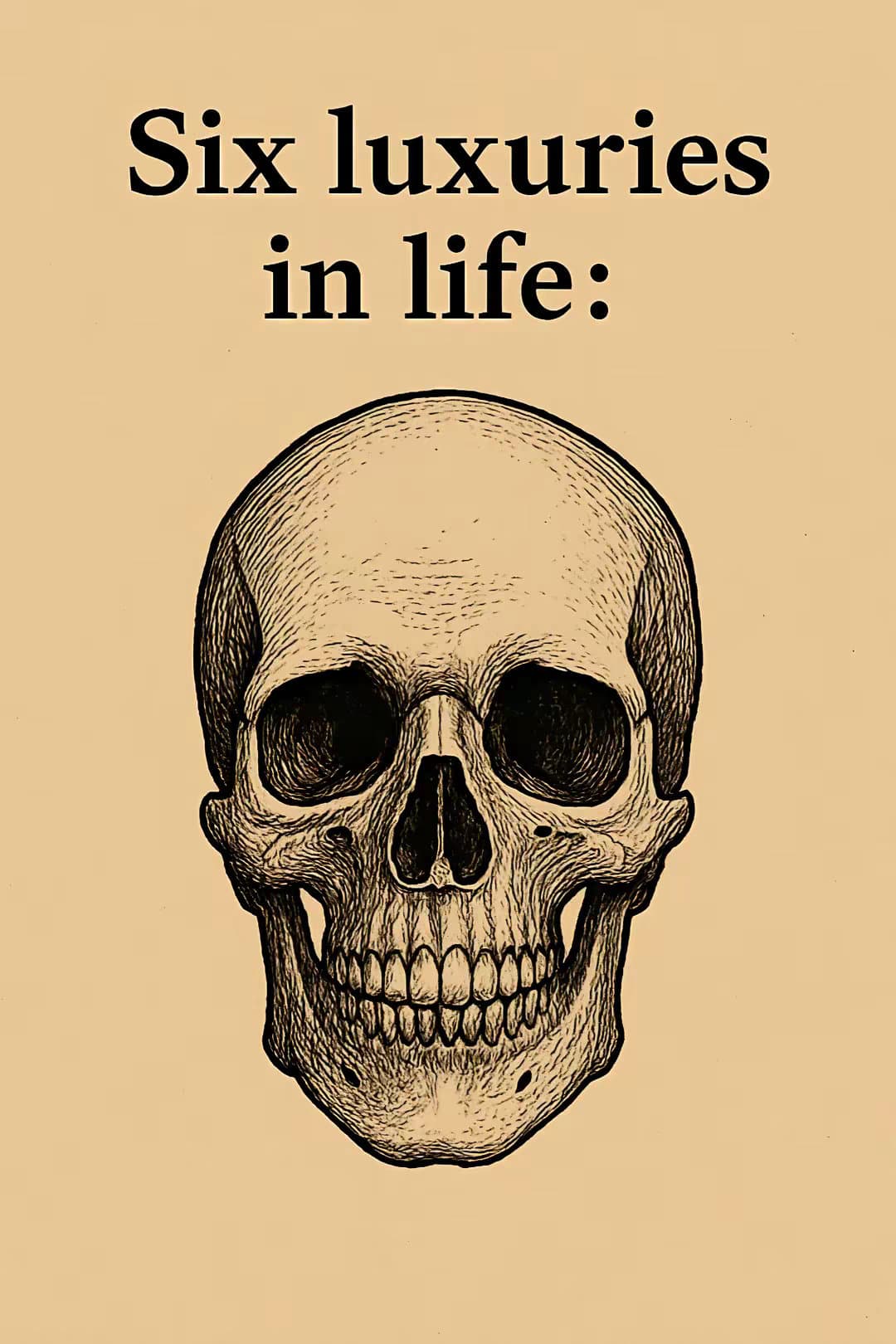 Six luxuries in life: