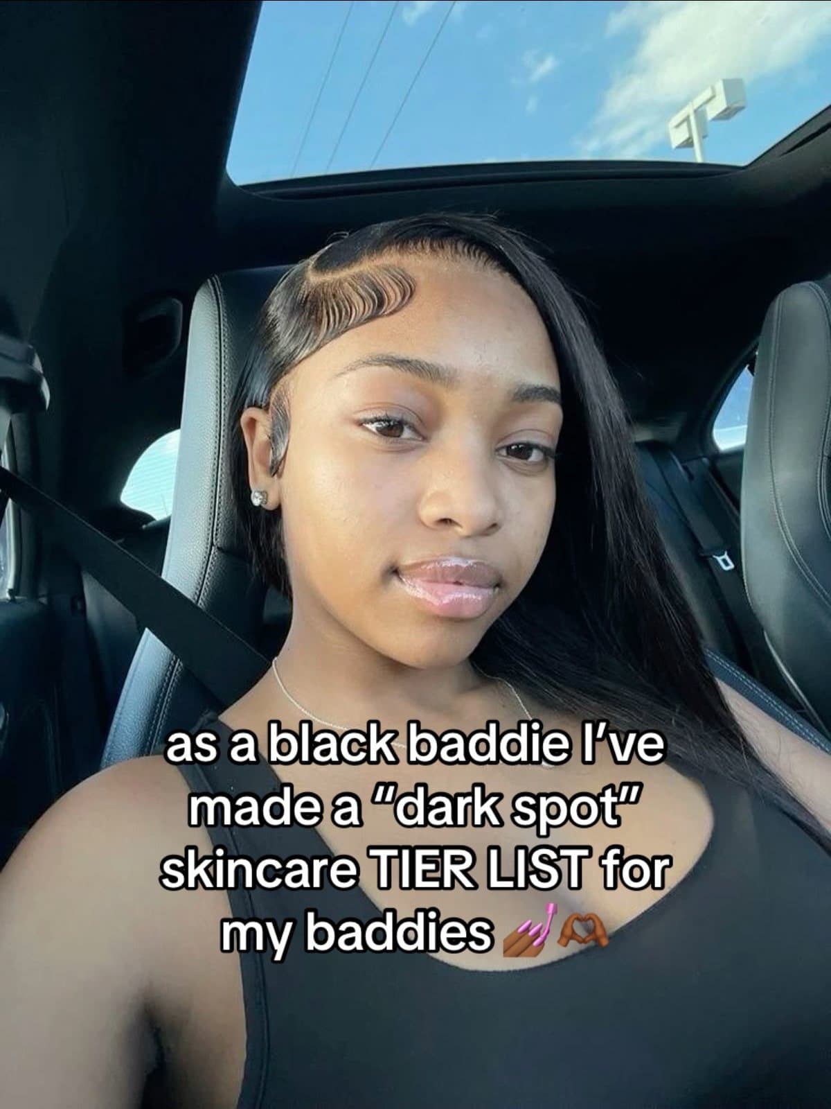 as a black baddie i’ve
made a “dark spot”
skincare TIER LIST for
my baddies 💅🏾…