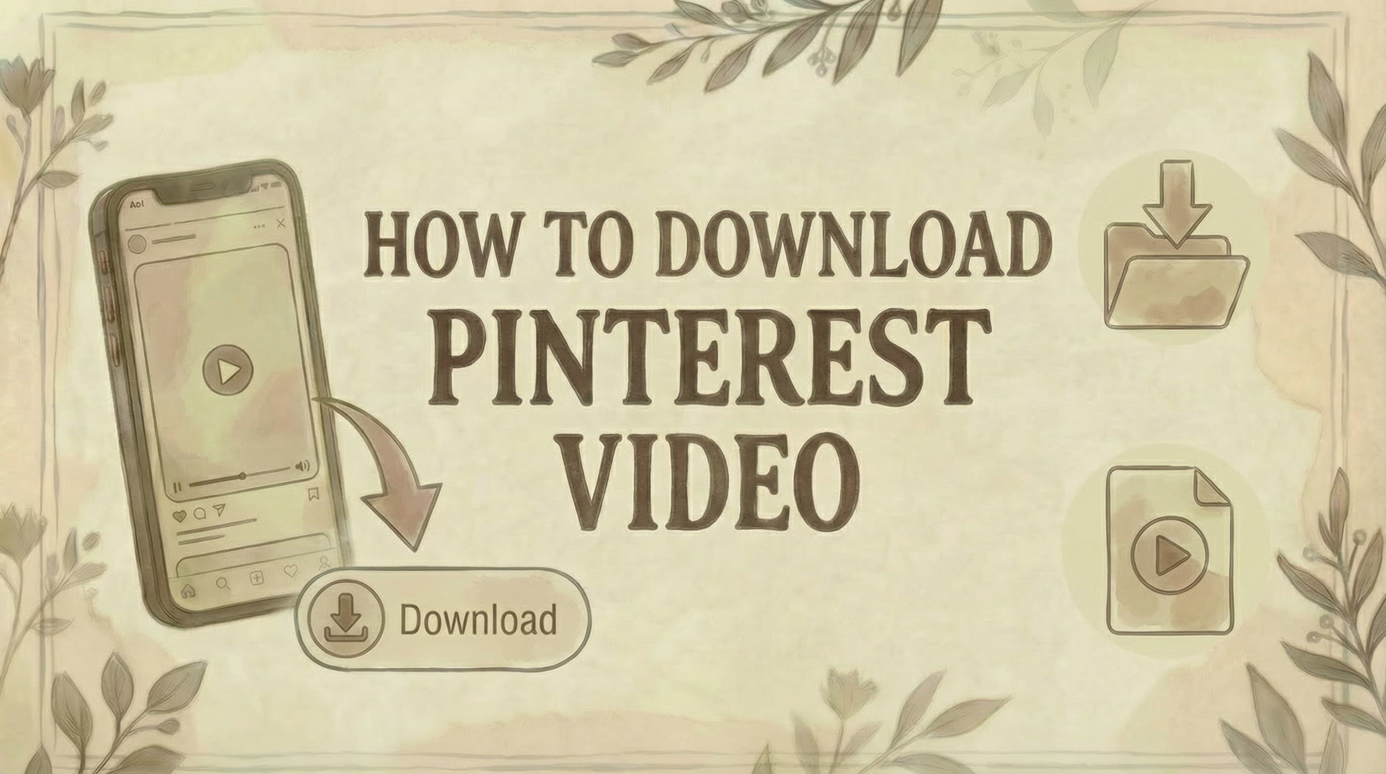 How to Download Pinterest Video (2026 Guide)