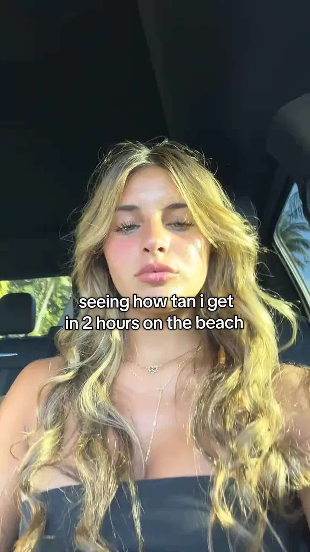 seeing how tan i get
in 2 hours on the beach