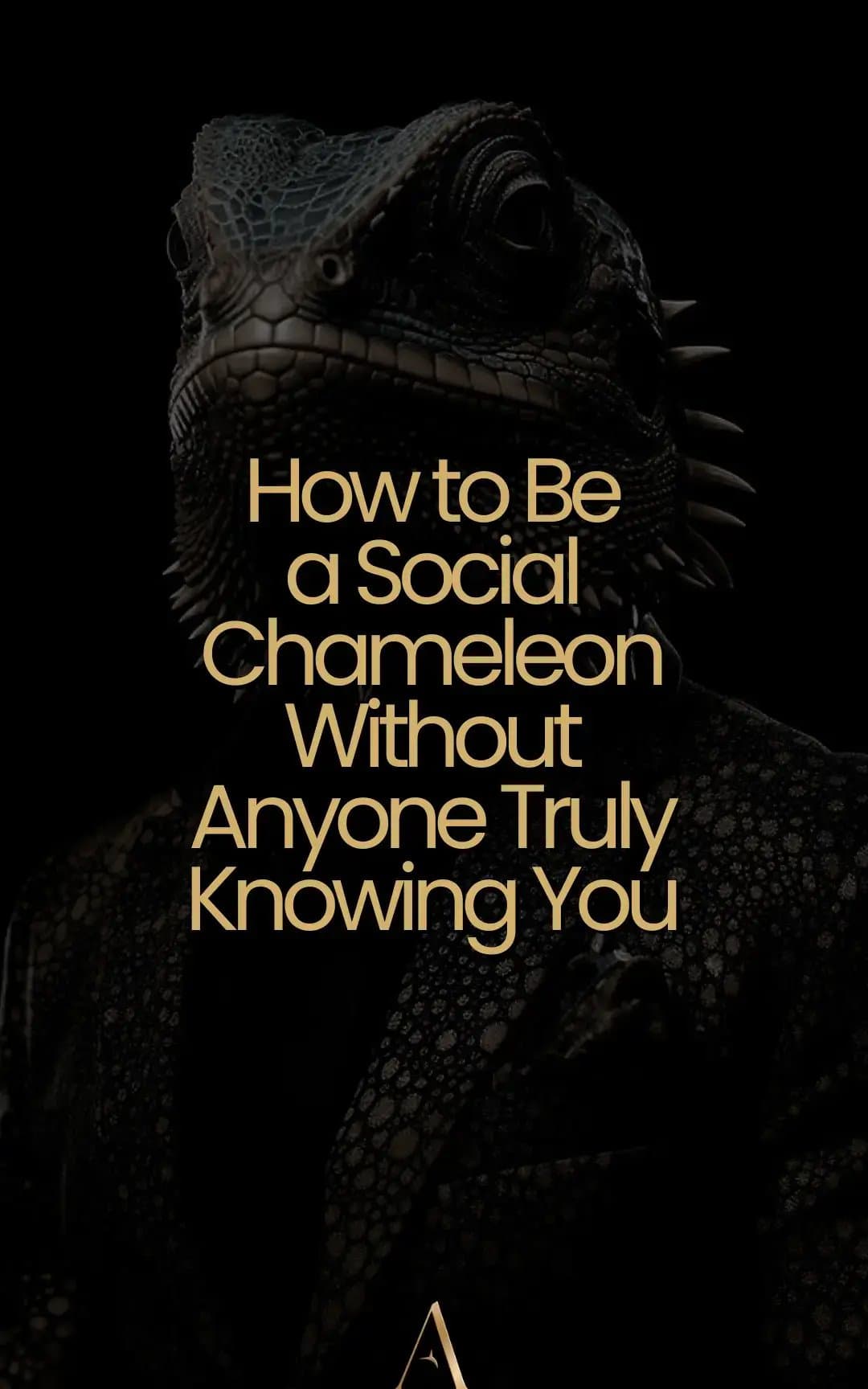 How to Be
a Social
Chameleon
Without
Anyone Truly
Knowing You